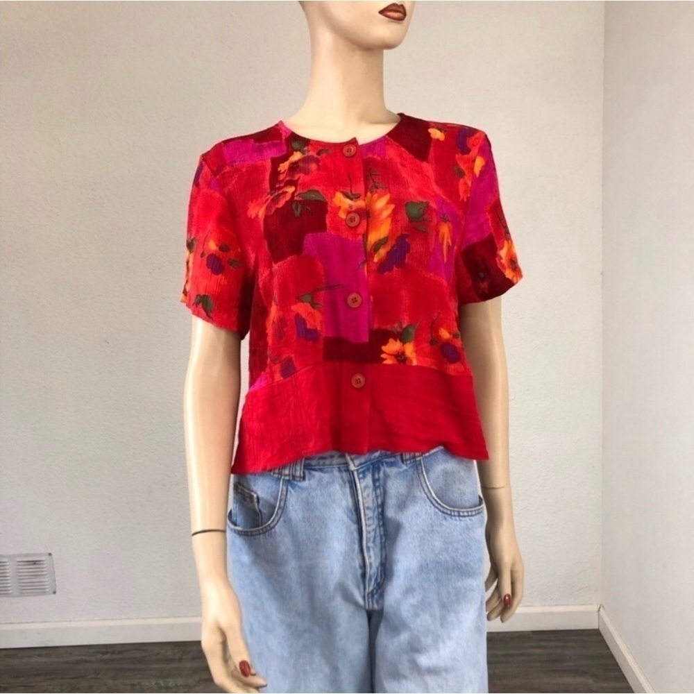Vintage Sarah b studio blouse button front - Picture 5 of 16